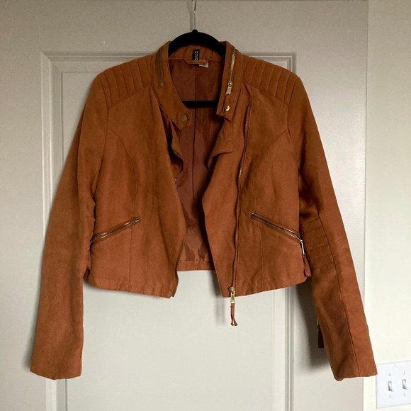 Divided Jackets & Blazers - H&M Faux Suede Moto Jacket